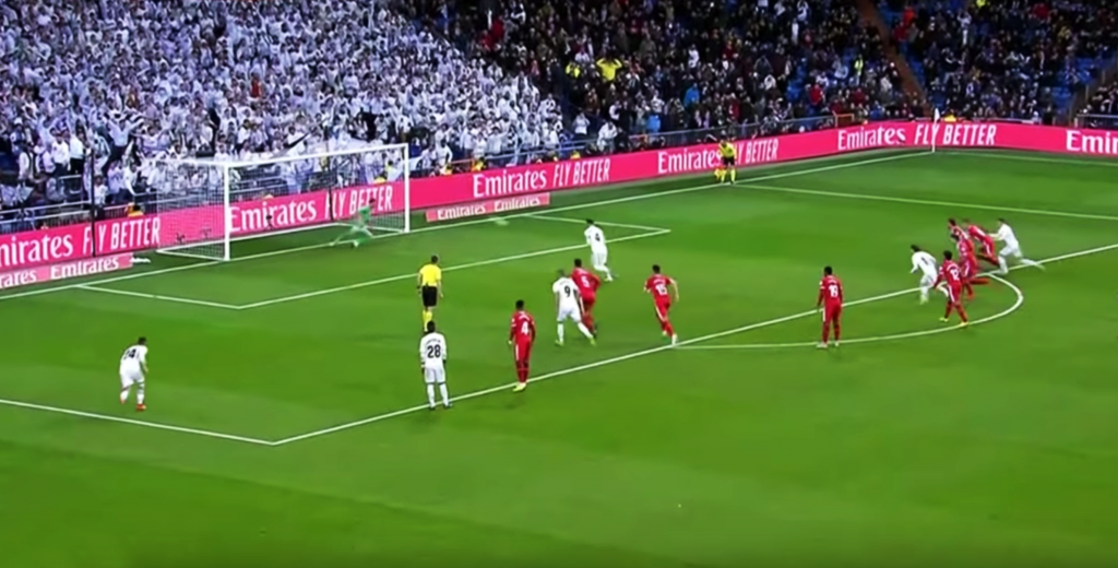 Sergio Ramos anotó un penal a lo Panenka y estalló el Bernabéu