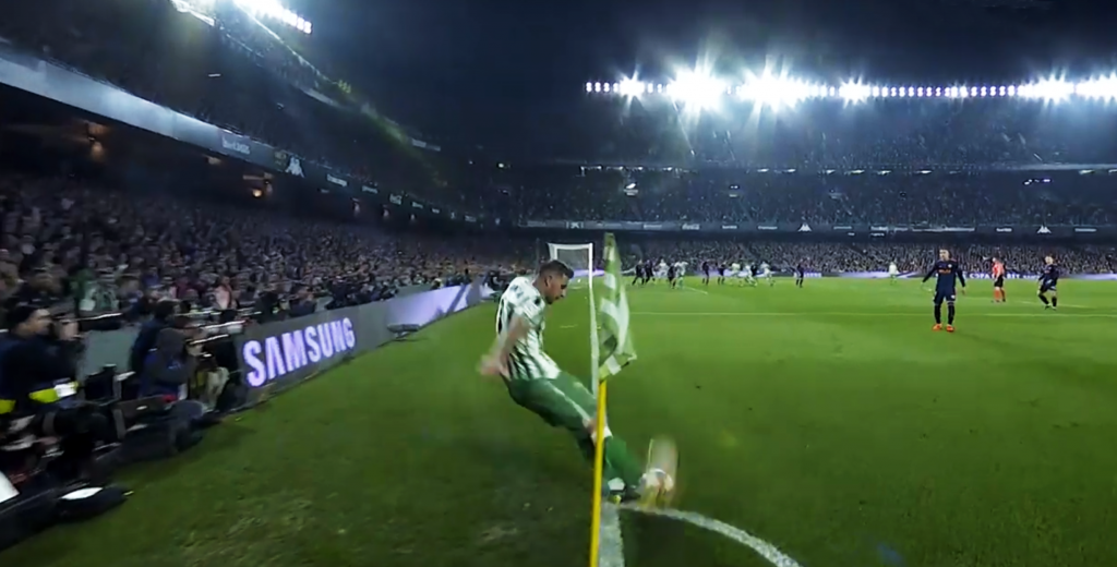 El gol olímpico del Betis que nadie vio y solo el VAR cobró