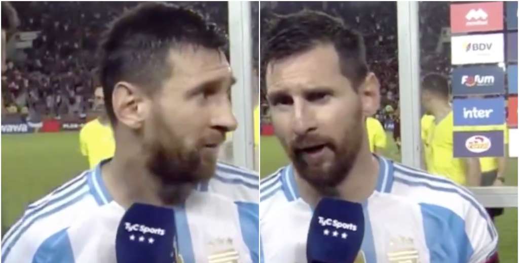 La indignación de Messi por jugar en una cancha inundada: "La verdad que..."