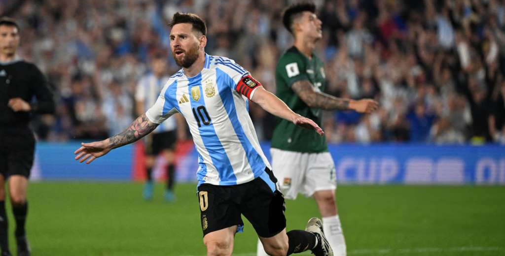 Con un Messi brutal, Argentina goleó 6-0 a Bolivia