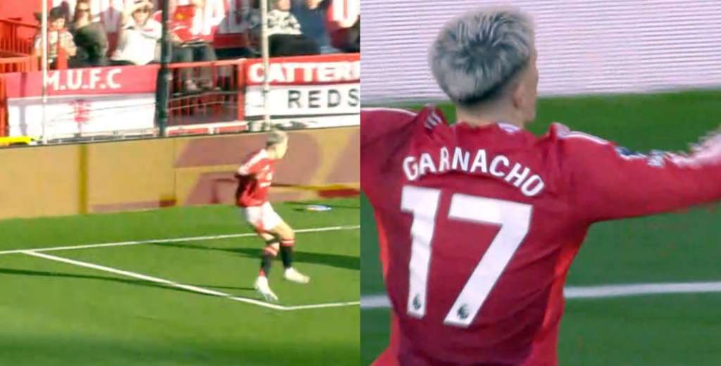 El Manchester United perdía, hasta que apareció Garnacho y clavó este golazo