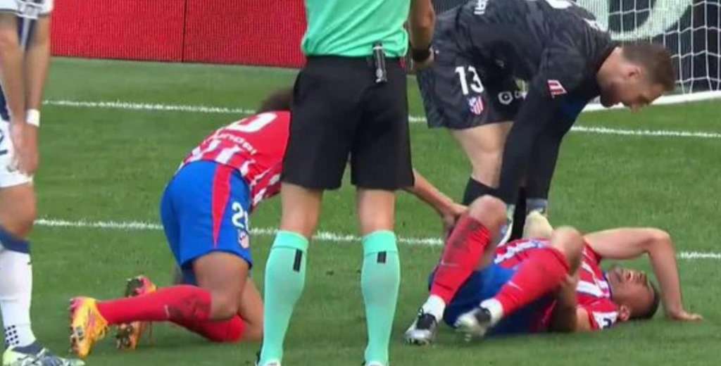 ¡Qué dolor! El golpe que lesionó a Lenglet y aparenta ser grave