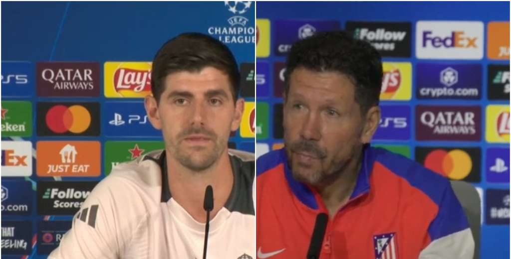 "Yo pienso distinto a él", criticó Courtois y Simeone le respondió dando una lección