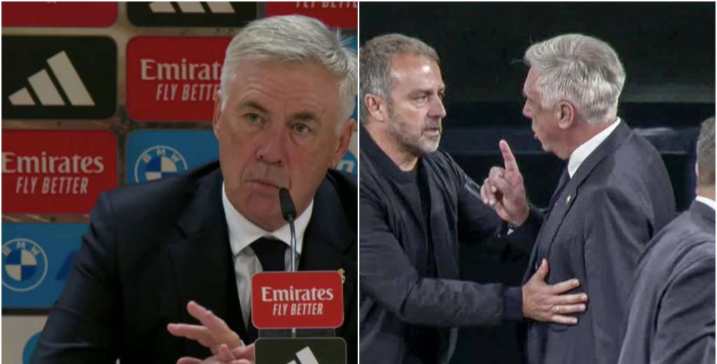 Ancelotti en llamas: explicó por qué discutió con Flick tras el 4-0 de Raphinha