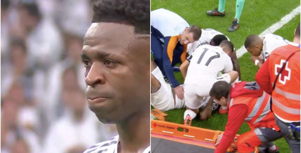 Quedó devastado: la reacción de Vinicius al ver la rodilla lesionada de Militao