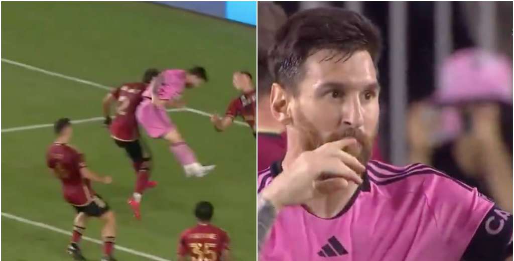 A lo Cristiano: el infernal golazo de cabeza que hizo Messi ante Atlanta United