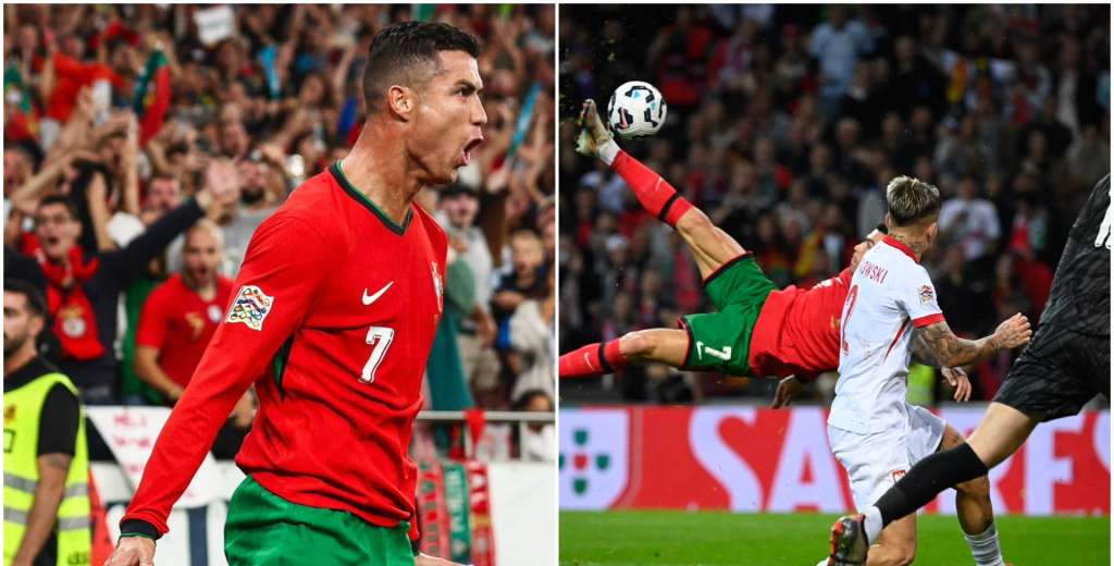 Solo Cristiano lo puede hacer: el golazo de chilena ante Polonia