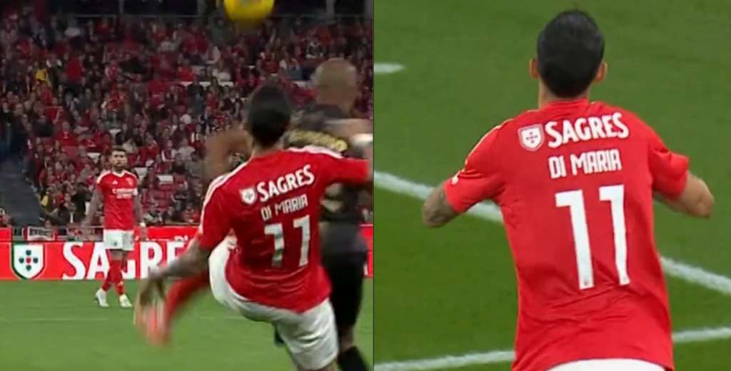 ¡Locura! el golazo de Di María que cerró su triplete en la Copa de Portugal