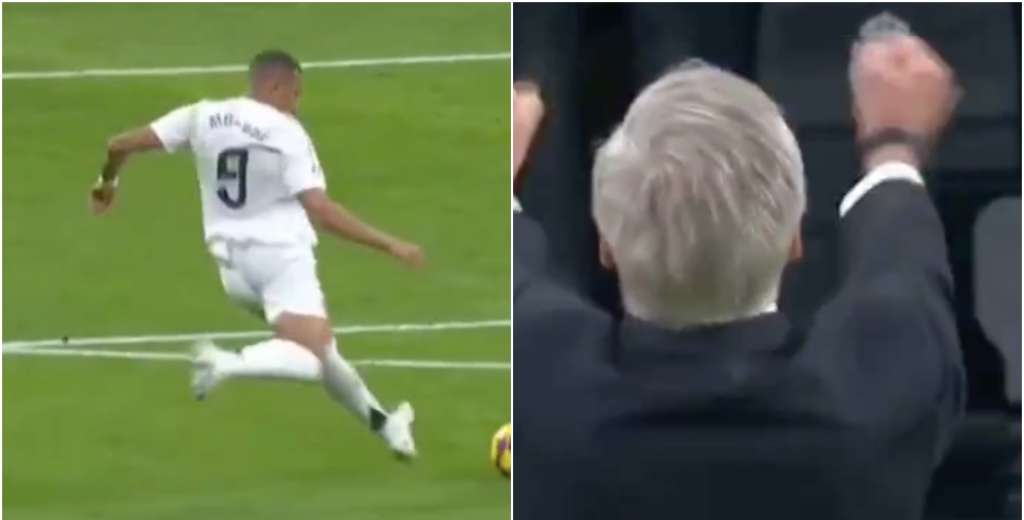 Ancelotti se lo gritó a la hinchada: Mbappé marcó un golazo y se desahogó