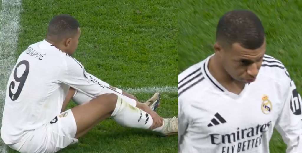 Tremendo: Mbappé se lesionó y salió con la peor cara posible