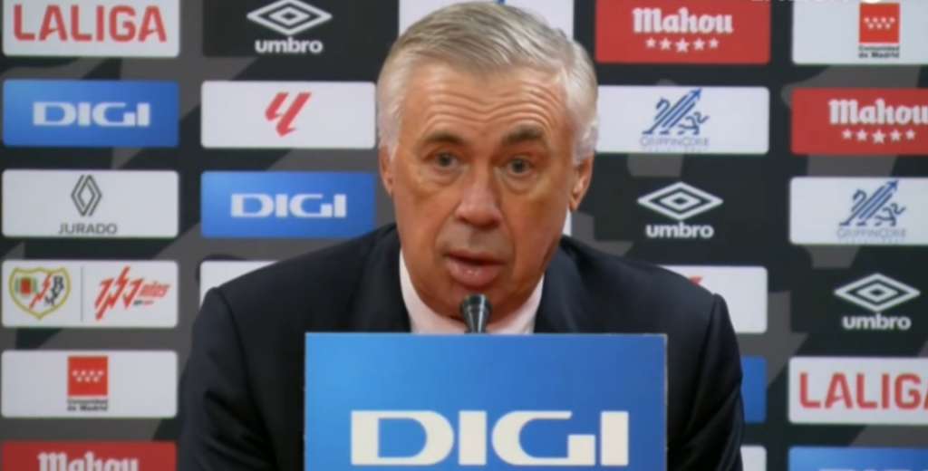 Ancelotti explotó contra el árbitro: "Me parece un penal claro contra Vini"