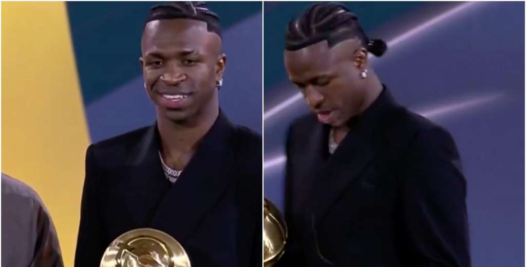 Vinicius gana el Globe Soccer Awards 2024 y luego deja la frase más insólita...