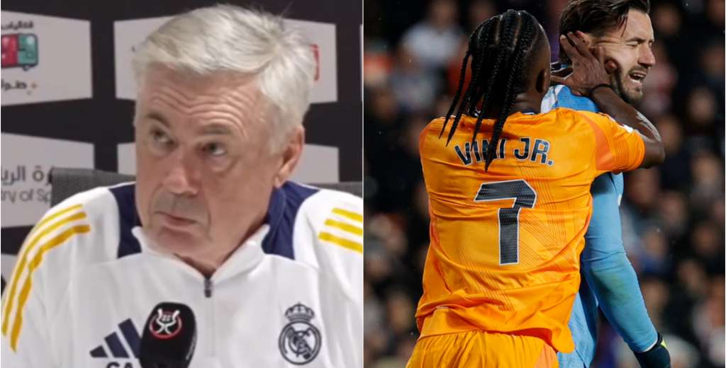 Ancelotti polémico con la suspensión de Vinícius: "la sanción no es correcta"