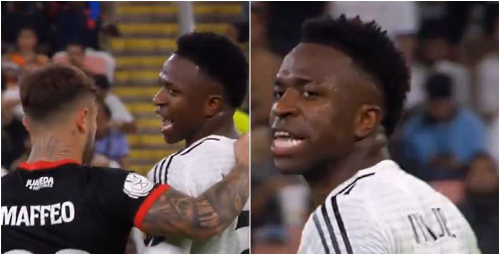 Esta frase indigna al fútbol: Vinicius a los gritos en la cara de Pablo Maffeo...