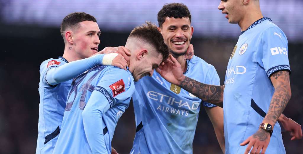 Manchester City aplastó 8-0 al Salford y avanzó en la FA Cup