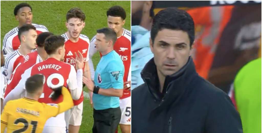 Arsenal en llamas: Lewis Skelly apenas tocó a Doherty y Michael Oliver lo expulsó