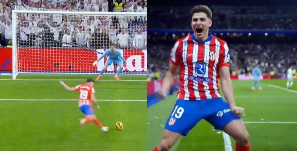 Locura total: penal para Atlético Madrid, lo pateó Julián y lo metió así