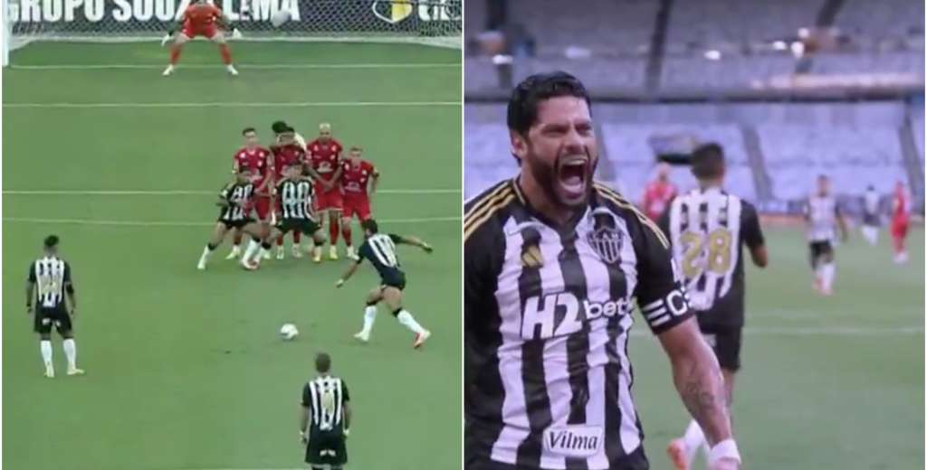 Desde 35 metros y directo al ángulo: Hulk patea el tiro libre perfecto del 2025