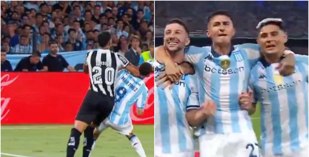 Racing quiere la Recopa: el codazo de Barboza y el gol de penal de Vietto