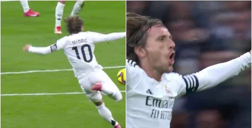 Tiene casi 40 años: Modric controló de pecho e hizo esto desde 25 metros