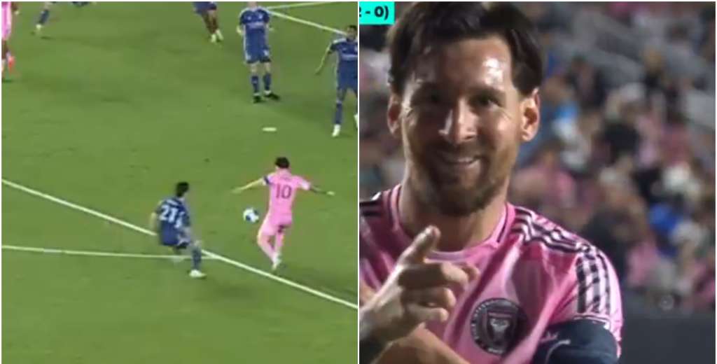 Messi es imparable: la bajó de pecho y metió un bombazo de volea