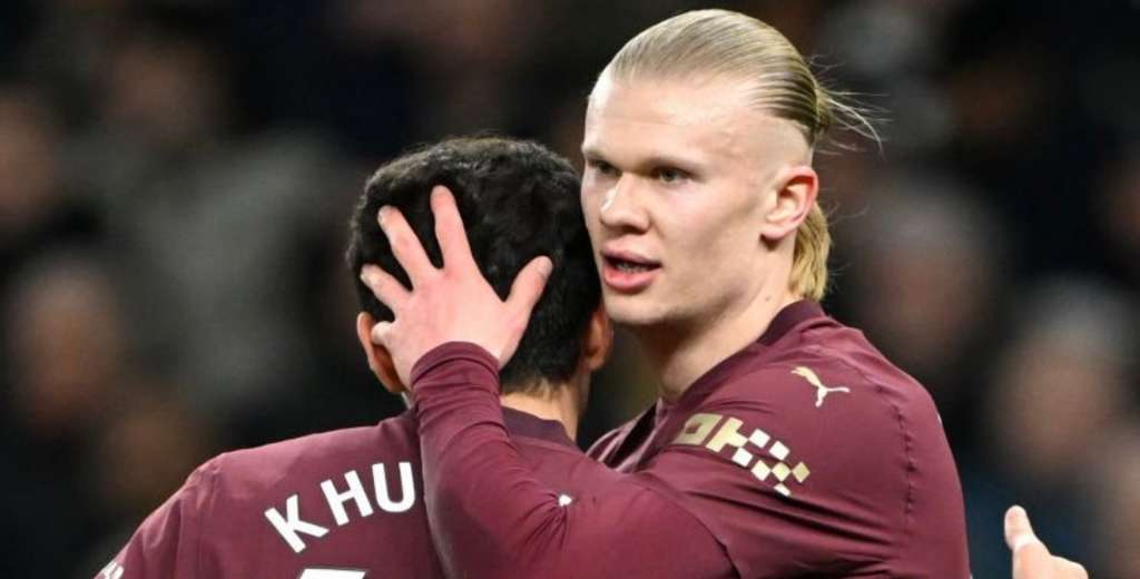 Un alivio para Guardiola: Haaland salvó al City y le ganaron al Tottenham