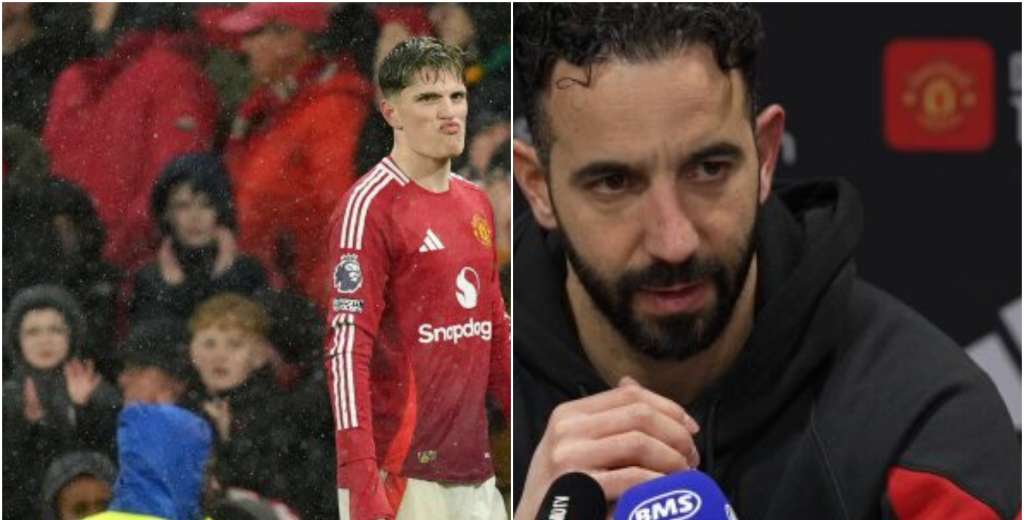 A Garnacho lo sacaron en el primer tiempo y explotó: la brutal respuesta de Amorim