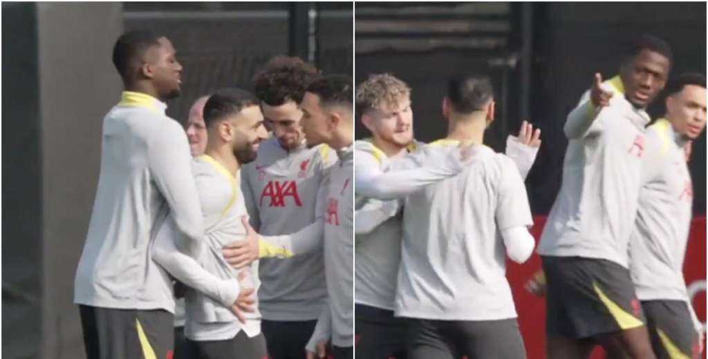 Insólito momento en Liverpool: la feroz pelea de Salah con Alexander Arnold...