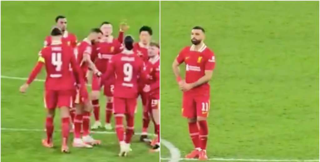 Cero piedad: la aplastante reacción de Salah con Darwin tras el penal contra PSG