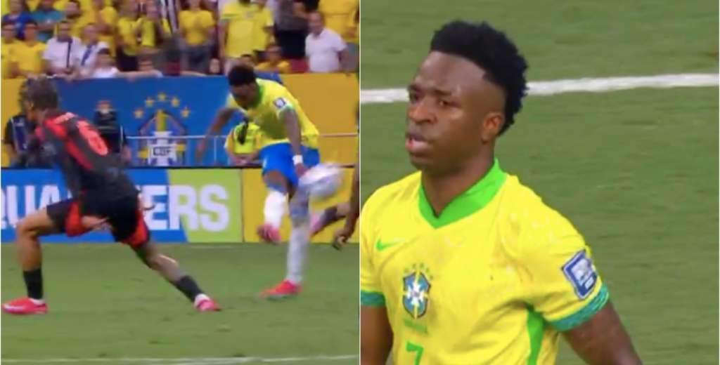 Vinicius rompe todo: minuto 98, le pega desde 25 metros y Brasil enloquece
