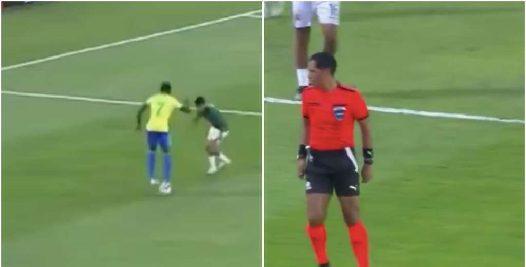 Murió el fútbol: Ruan Pablo, de Brasil, se paró en la pelota y él árbitro hizo lo peor