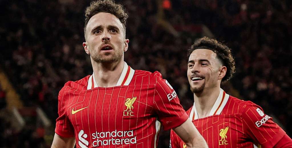 Más líder que nunca: golazo de Jota y victoria de Liverpool ante Everton