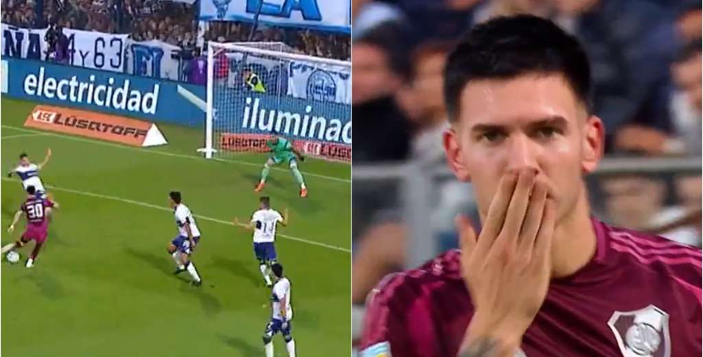 Mastantuono y un gol de FIFA: el pibe de River desparramó a la defensa de Gimnasia