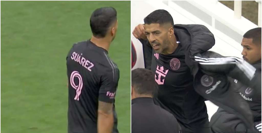 Una imagen penosa en Inter Miami: Suárez se fue y le gritó de todo a Mascherano
