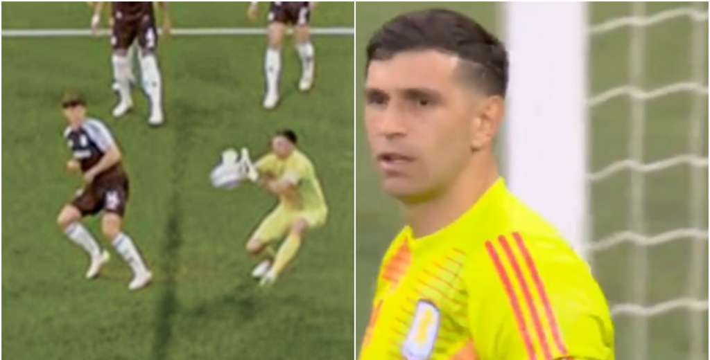 Un bombazo imparable: el error del Dibu Martinez ante el remate de Bernardo Silva