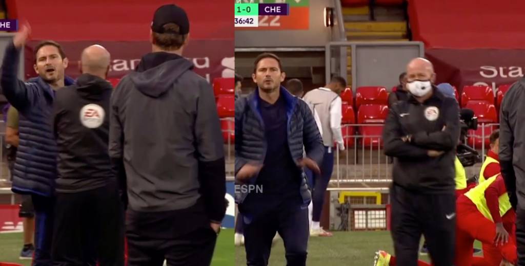 Lampard explotó en pleno partido y le dijo de todo a Klopp