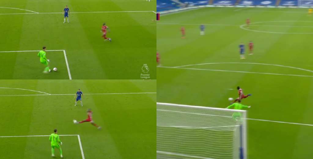 ¿Qué hizo? Kepa se la regaló y Mané metió el 2-0 del Liverpool