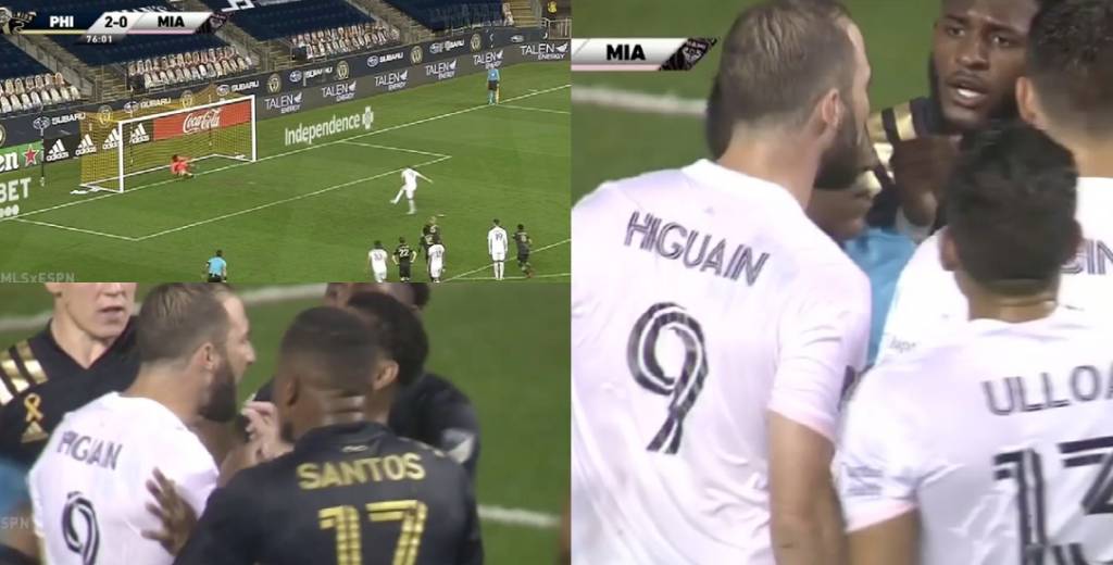 Higuaín debutó en la MLS, erró un penal y se armó pelea