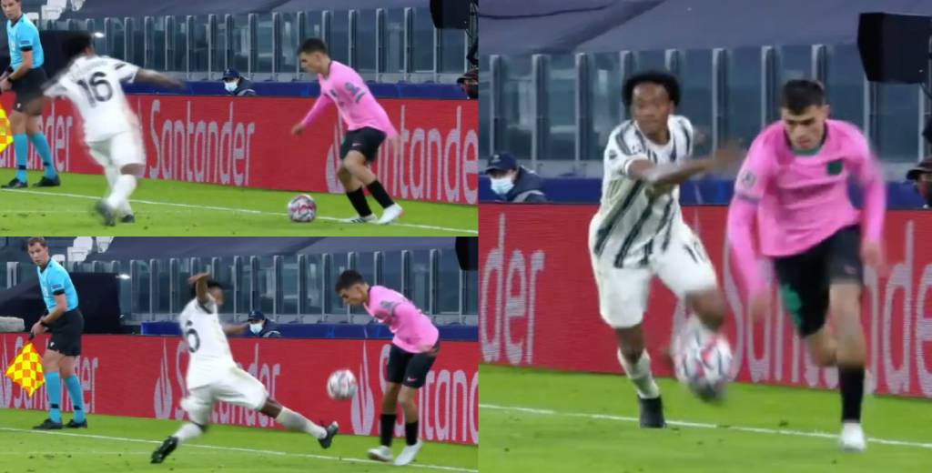 Cuadrado le fue con todo y Pedri lo humilló sin piedad