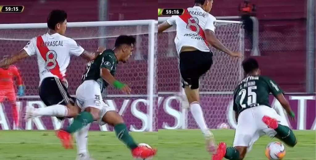 La terrible patada de Carrascal que le valió la expulsión en River