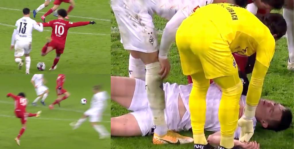 Sané desmayó a un rival de un zapatazo en la cabeza y pararon el partido