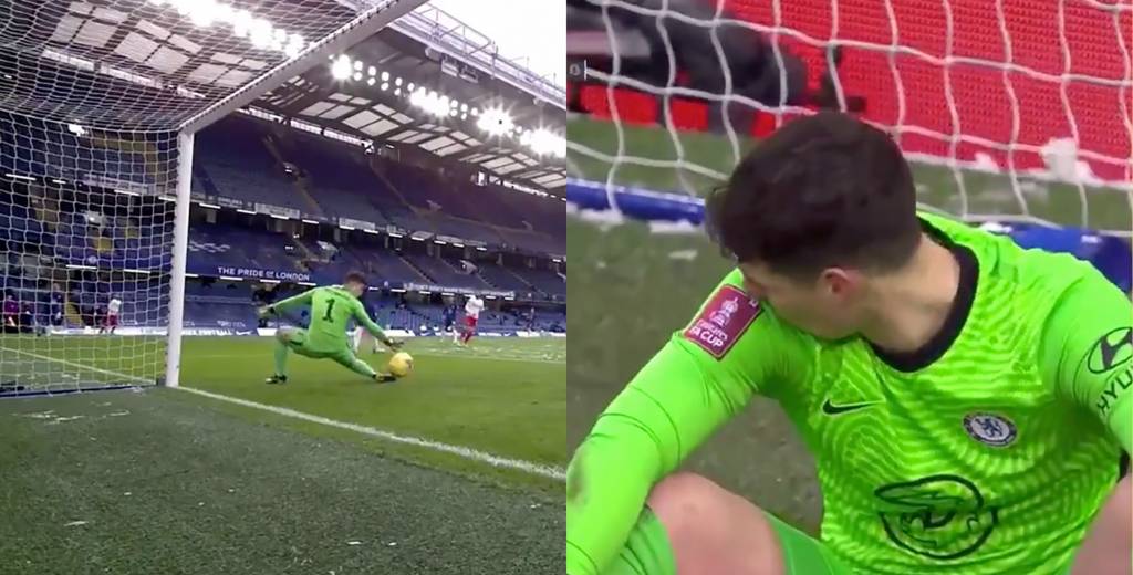 Kepa costó 80 millones de euros y le hacen este gol increíble con Chelsea