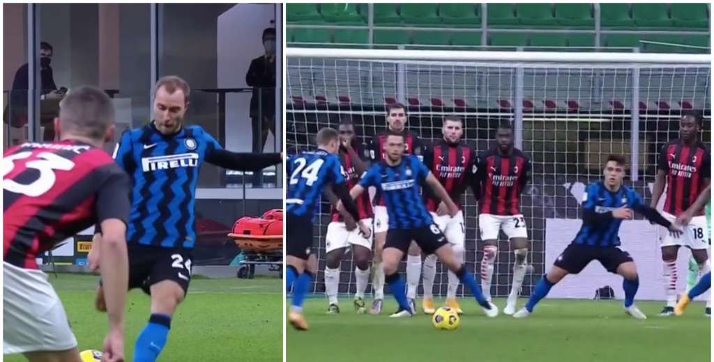 Locura en Inter - Milan: minuto 97 y Eriksen la colgó del ángulo