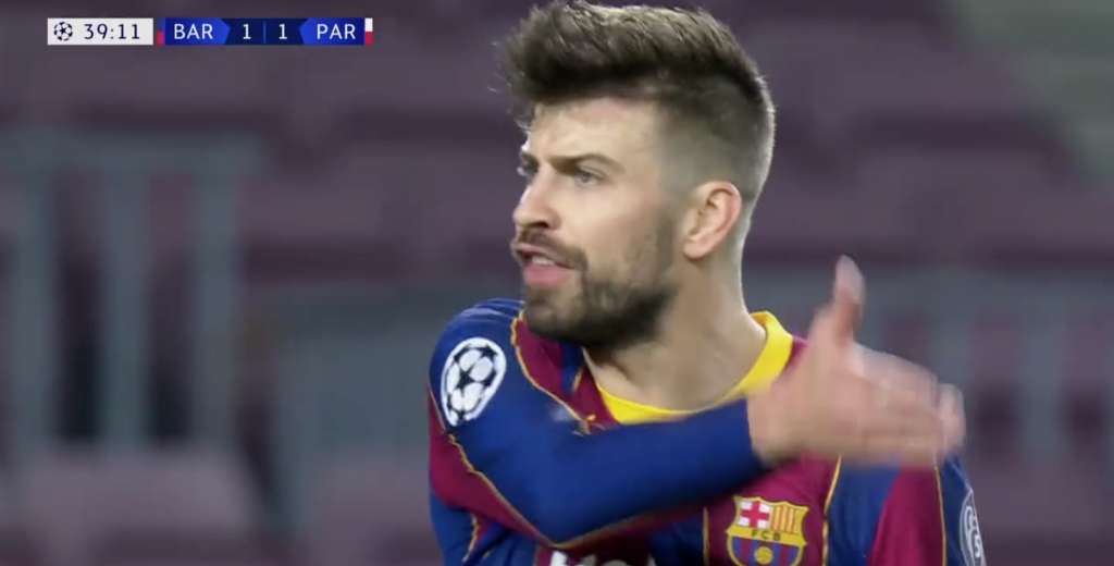 Piqué explotó en pleno partido: "La c*ncha de tu madre"