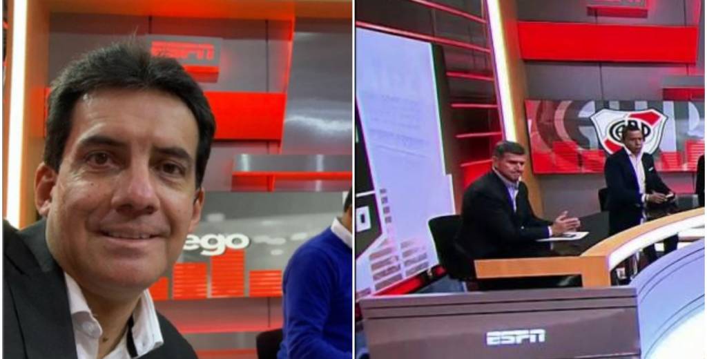 Duro momento en ESPN: se le cayó una pantalla gigante encima