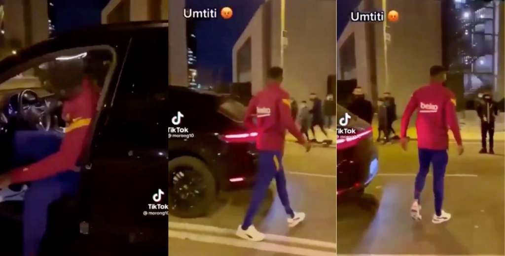 A Umtiti lo molestaron y se bajó de su auto para buscarlo