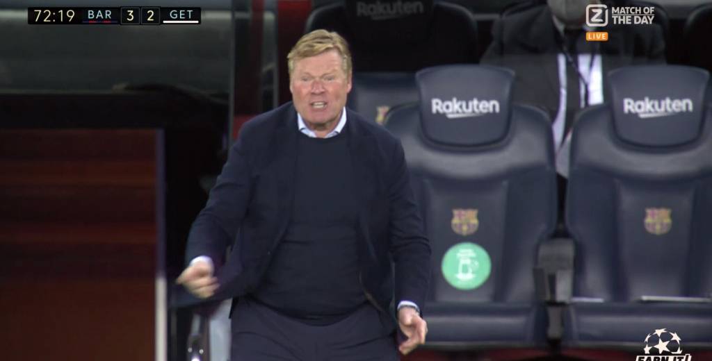 Koeman le gritó de todo y lo sacó del partido