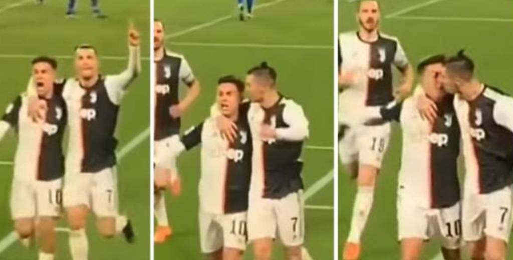 Dybala y la frase sobre el beso en la boca de Cristiano Ronaldo