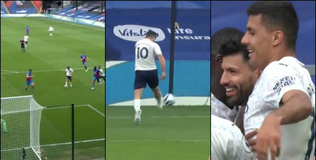 Kun Agüero es distinto: el golazo que le metió al Crystal Palace