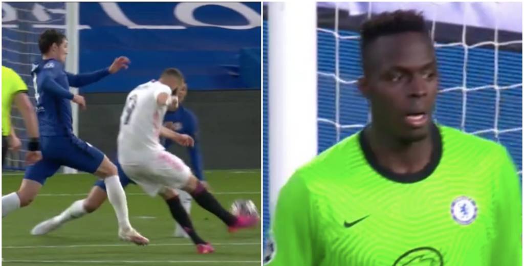 La monumental atajada de Mendy a Benzema: era un golazo